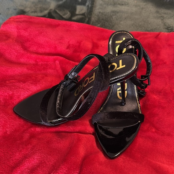 Copy Tom Ford Black Women's Sandals - Picture 2 of 4